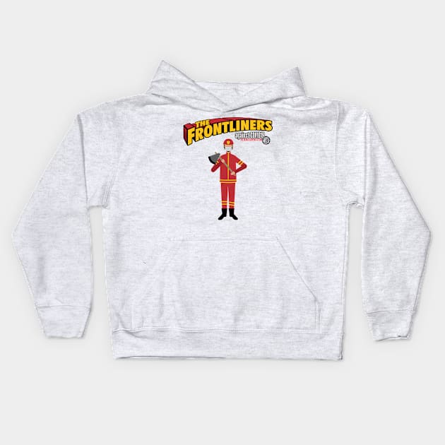 The Frontliners firefighters Kids Hoodie by opippi